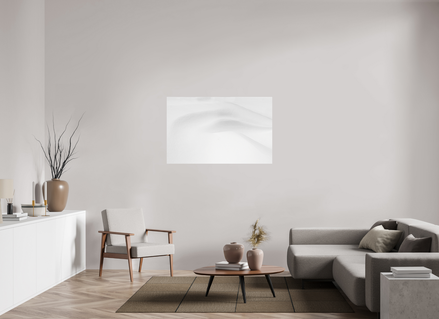 126,7 x 80 cm, Fine Art Print on textured paper White Silence