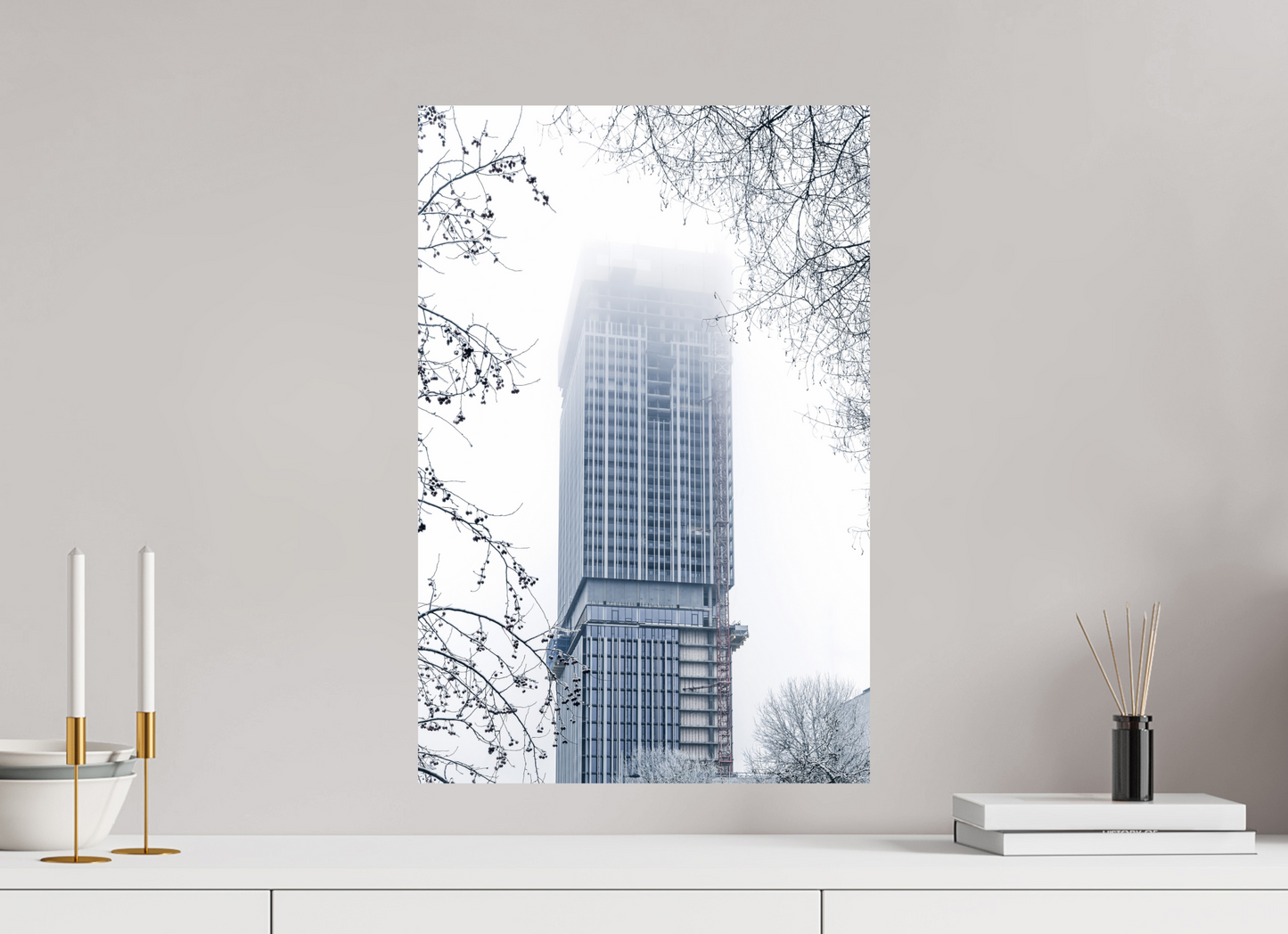 40 x 60 cm, Fine Art Print on textured paper Winter's Rise