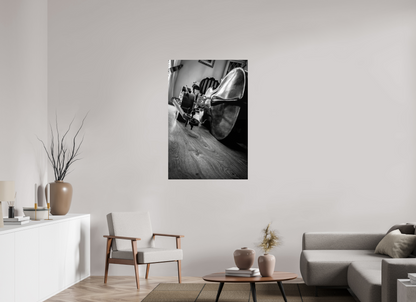 80 x 120 cm, Fine Art Print on textured paper The musician's room
