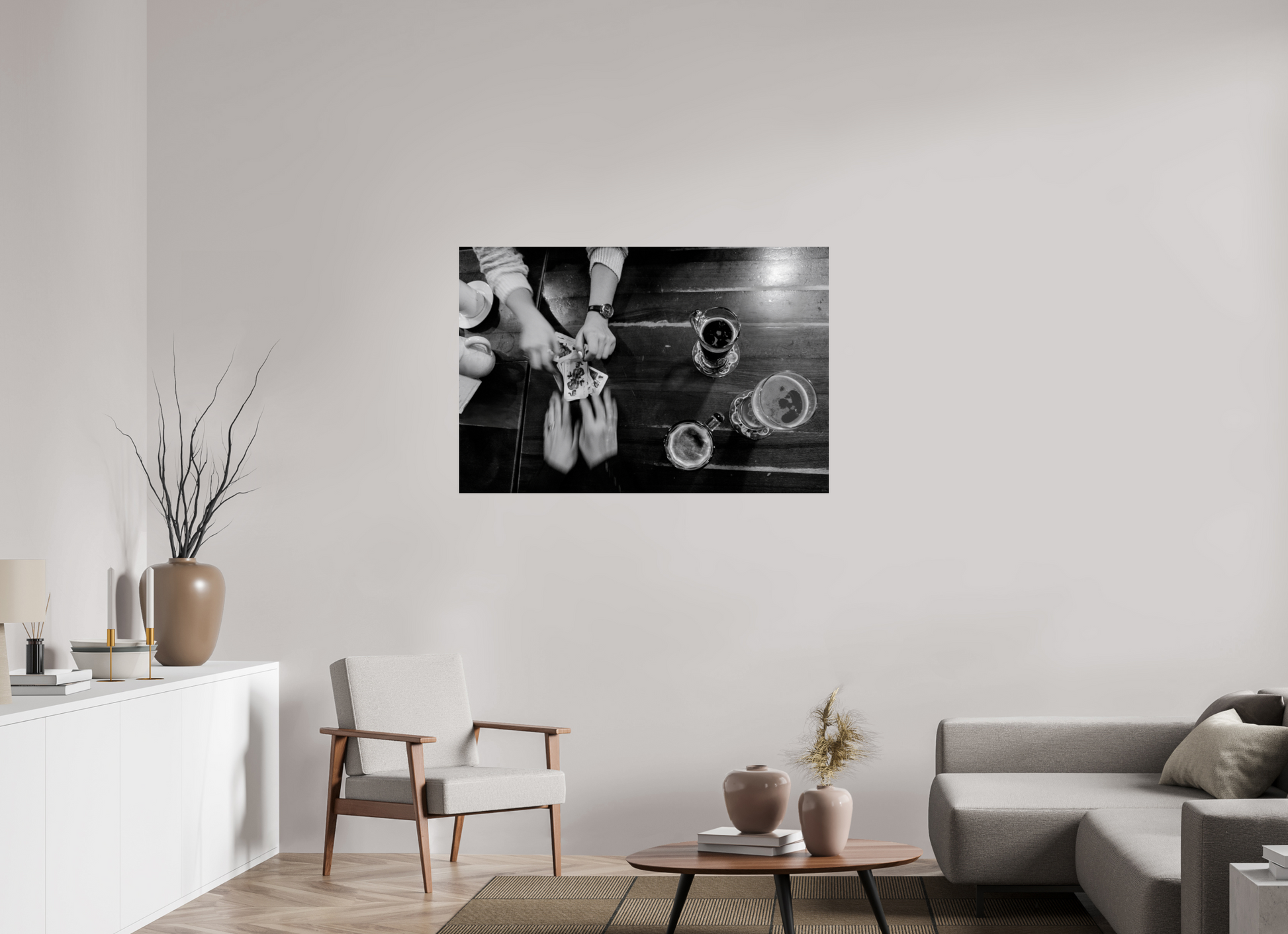 120 x 80 cm, Fine Art Print on textured paper Shuffle and Deal