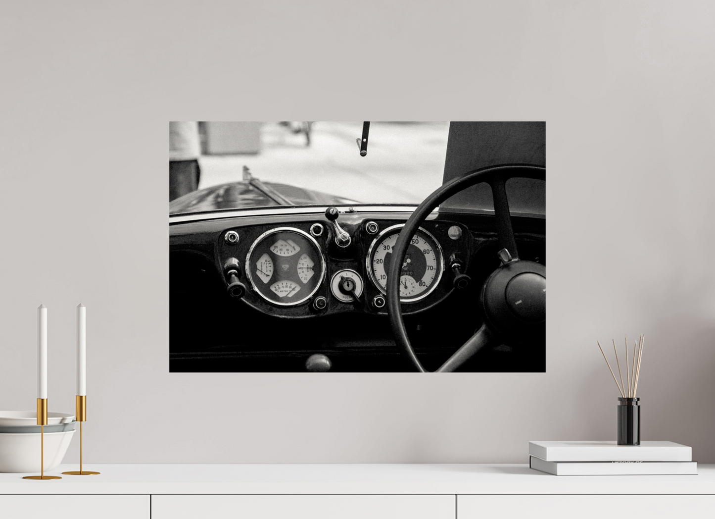 60 x 40 cm, Fine Art Print on textured paper Driver´s View